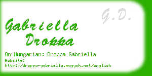 gabriella droppa business card